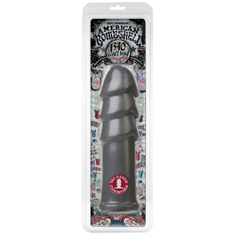 B-10 Warhead 10in Anal Dildo Gun Metal image 2