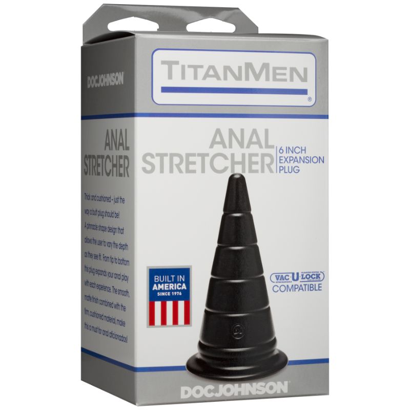 Anal Stretcher 6in Expansion Plug Black image 2