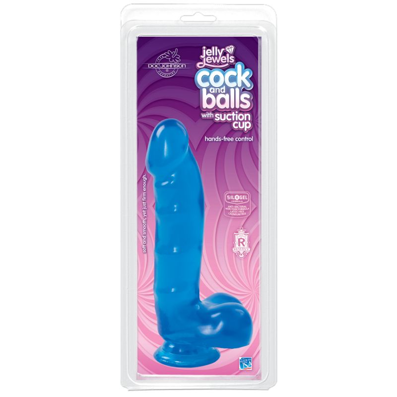 Cock And Balls With Suction Cup Sapphire image 1