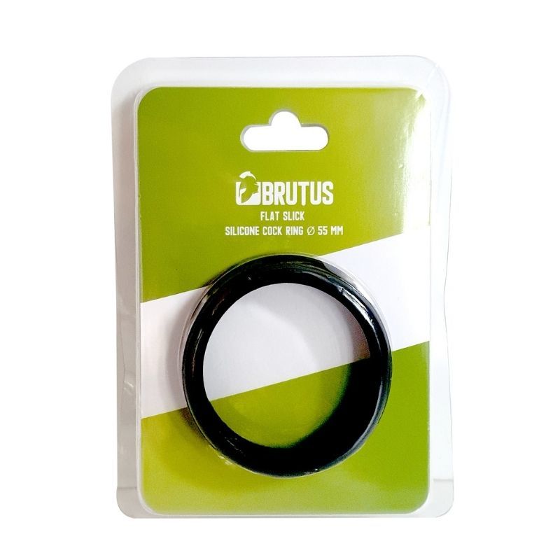 Brutus Flat Slick Cock Ring 55mm image 1