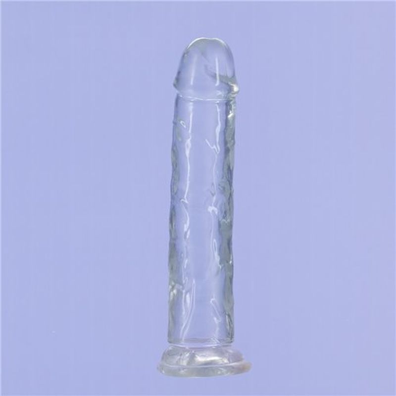 Crystal Dildo Straight 7in Clear image 3