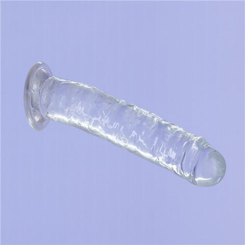 Crystal Dildo Straight 7in Clear image 4