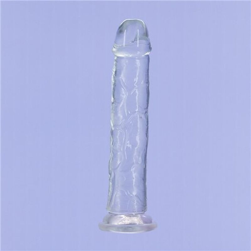 Crystal Dildo Straight 9in Clear image 2