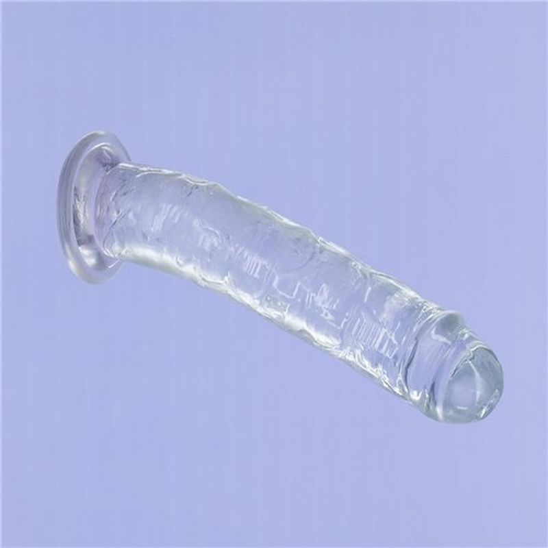 Crystal Dildo Straight 9in Clear image 4