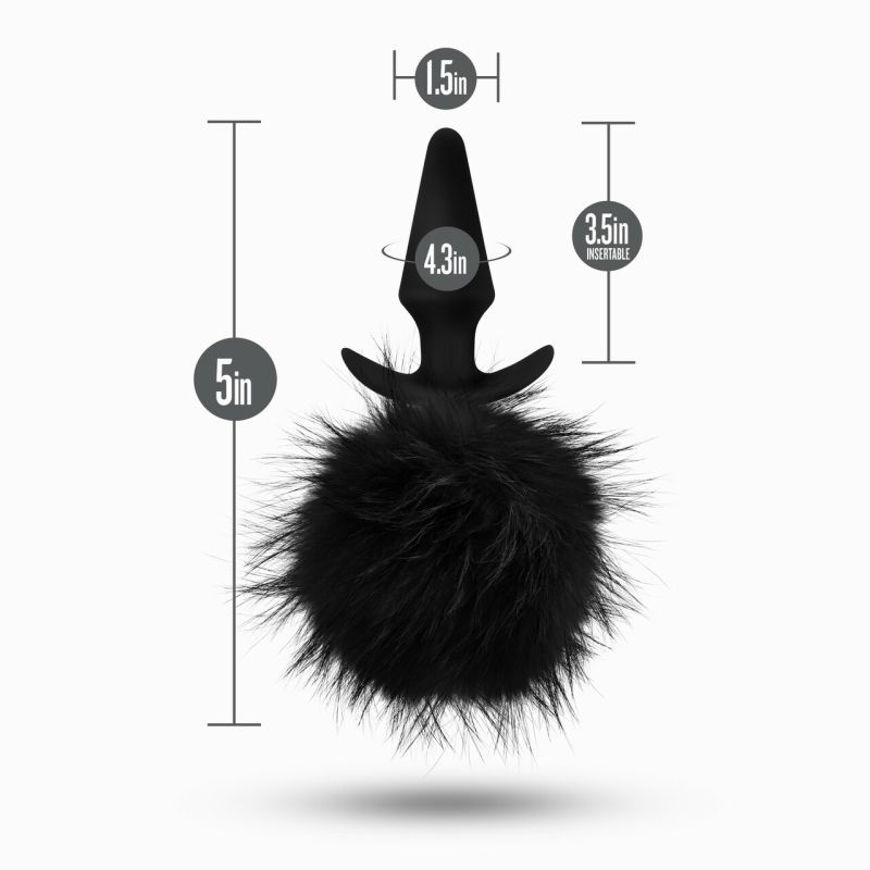Anal Adventures Platinum Rabbit Tail Plug image 5