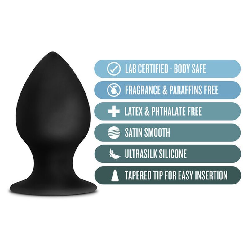 Anal Adventures Platinum Silicone Anal Stout Plug Large image 3