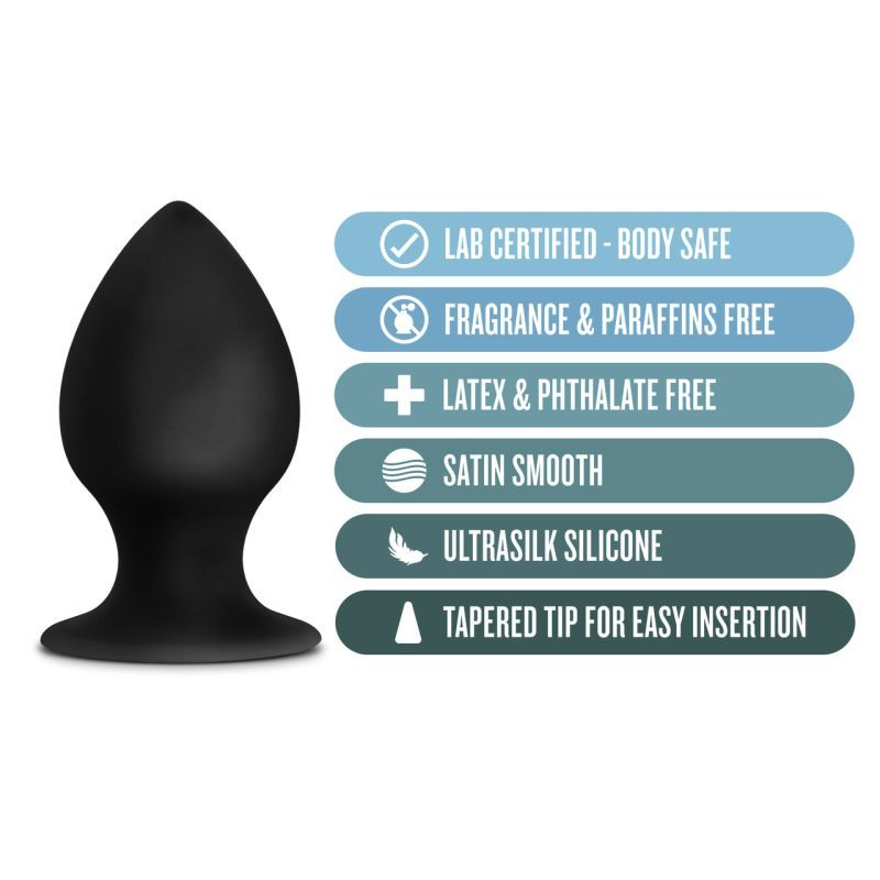 Anal Adventures Platinum Silicone Anal Stout Plug Medium image 4