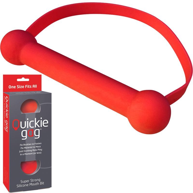 Quickie Gag Mouth Bit Red image 2