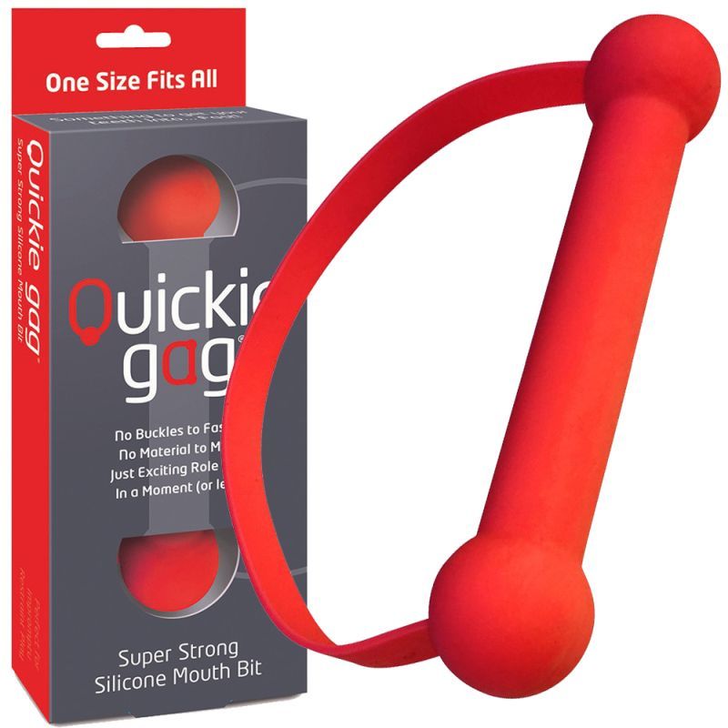 Quickie Gag Mouth Bit Red image 3