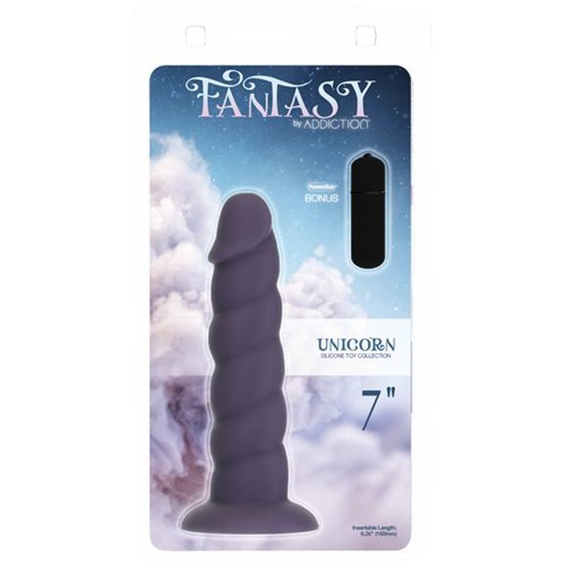 Unicorn Dildo 7in Purple image 1