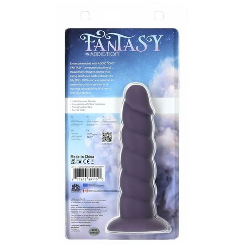 Unicorn Dildo 7in Purple image 5
