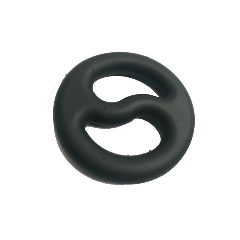 Brutus Yin Yang Silicone Cock and Ball Duo Ring image 1