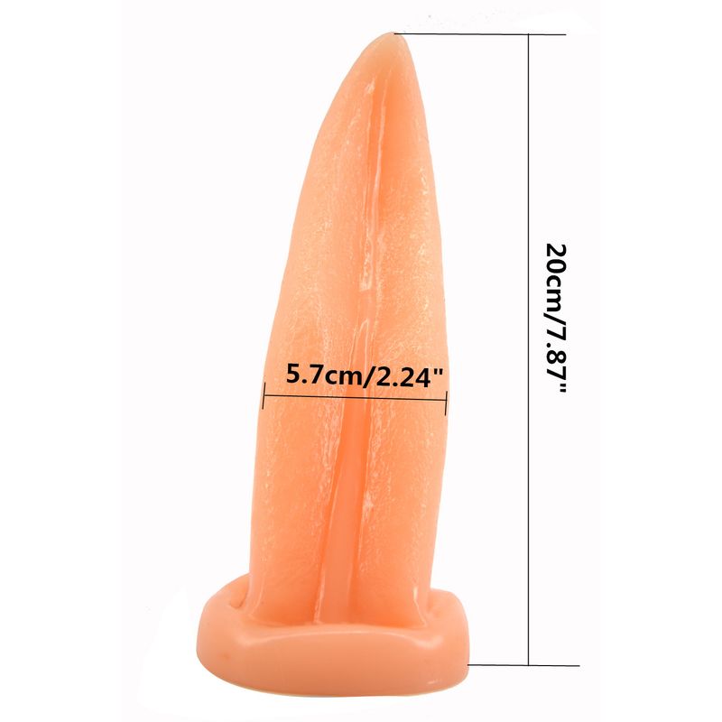 Tongue Shape Anal Plug Flesh image 2
