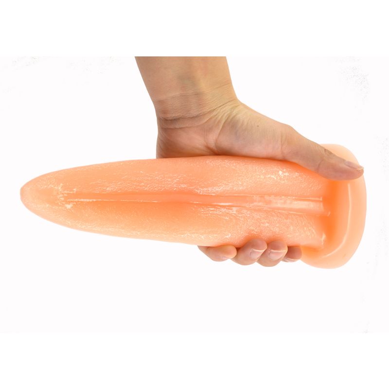 Tongue Shape Anal Plug Flesh image 3