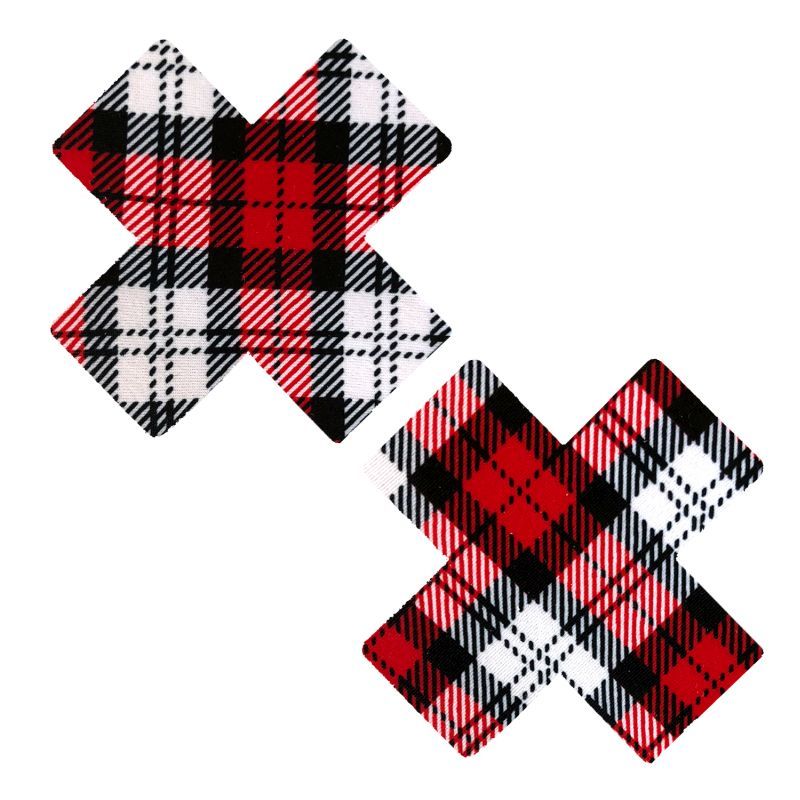 School Girl Plaid X Factor Pasties image 1