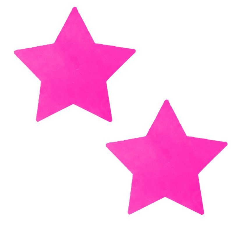Neon Pink Starburst Starry Night Pasties image 1