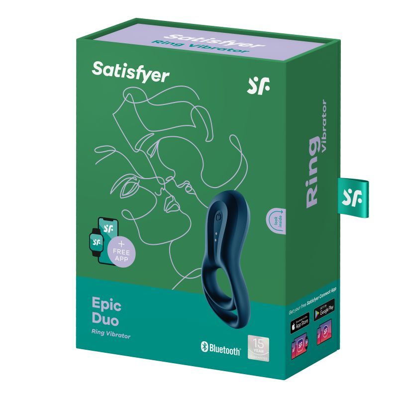 Satisfyer Epic Duo Cockring w Bluetooth Connect App image 5