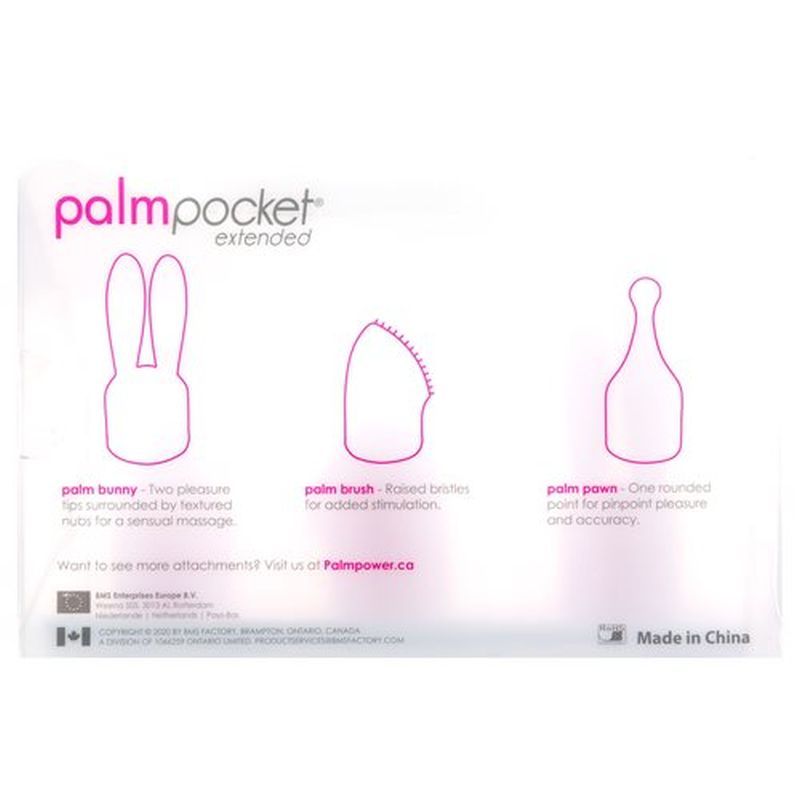 PalmPower Pocket Extended Silicone Massage Heads 3 Pc Set image 5