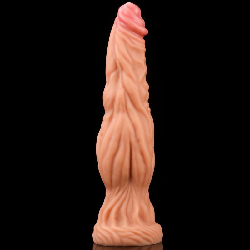 Nature Cock 9.5in Dual Layer Huge ALIEN Silicone Dildo image 4