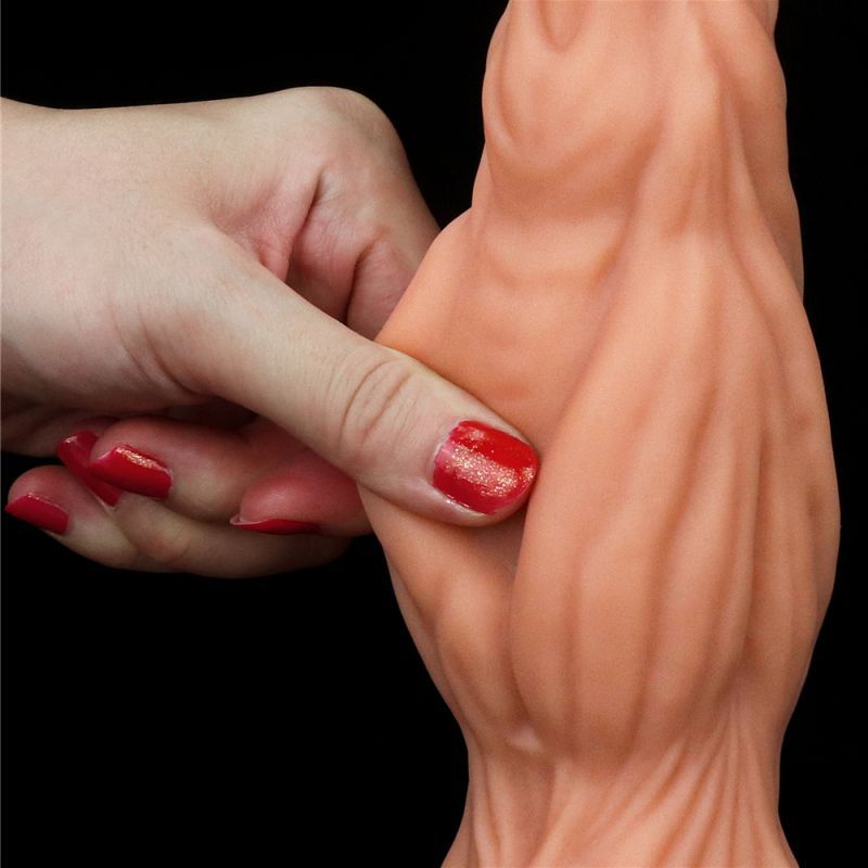 Nature Cock 9.5in Dual Layer Huge ALIEN Silicone Dildo image 5
