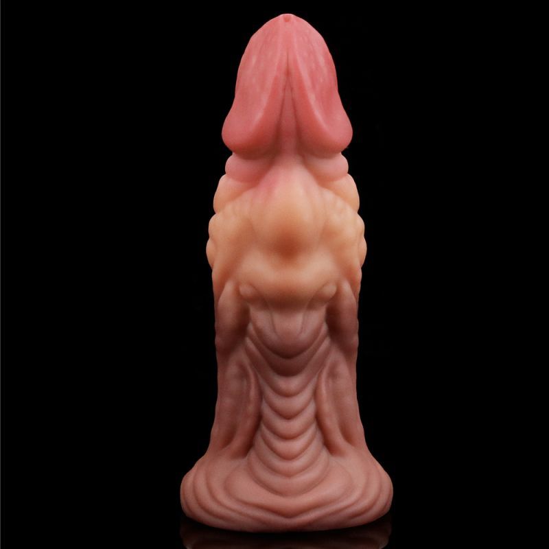 Nature Cock 7in Dual Layer Huge ALIEN Silicone Butt Plug Dildo image 3