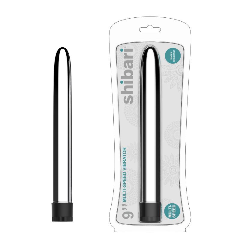 Shibari Multi-Speed Vibrator 9in Silver image 1