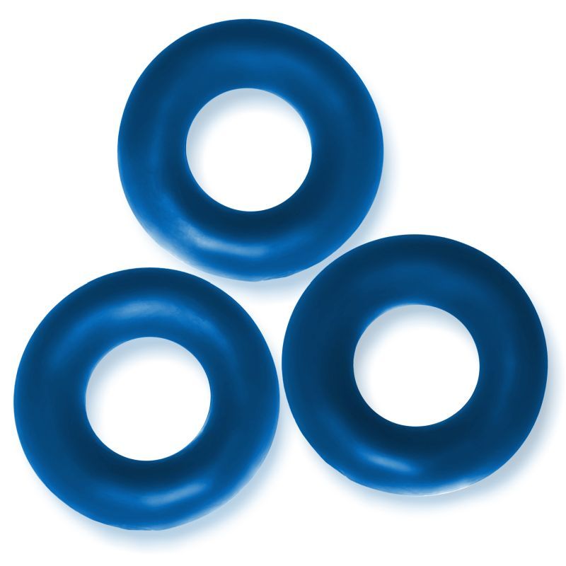 Fat Willy 3 Pc Jumbo Cockrings Space Blue image 1