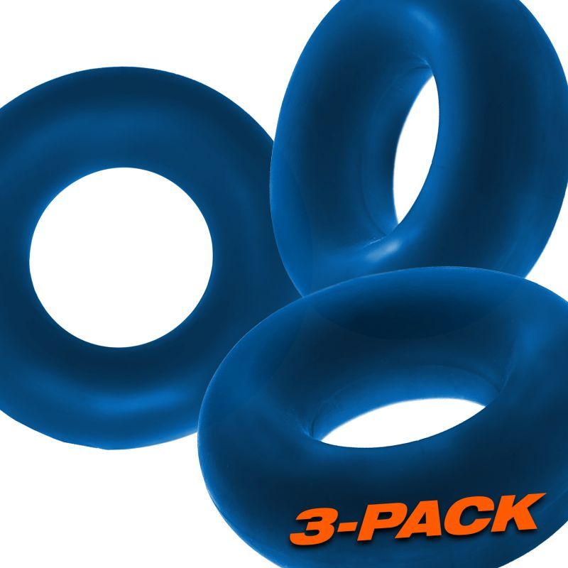 Fat Willy 3 Pc Jumbo Cockrings Space Blue image 2