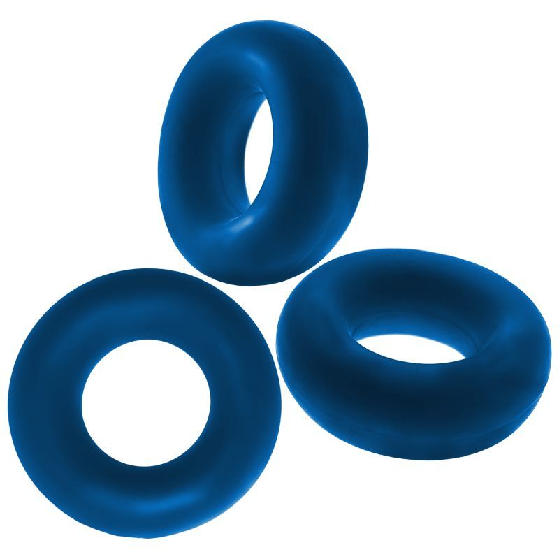 Fat Willy 3 Pc Jumbo Cockrings Space Blue image 4