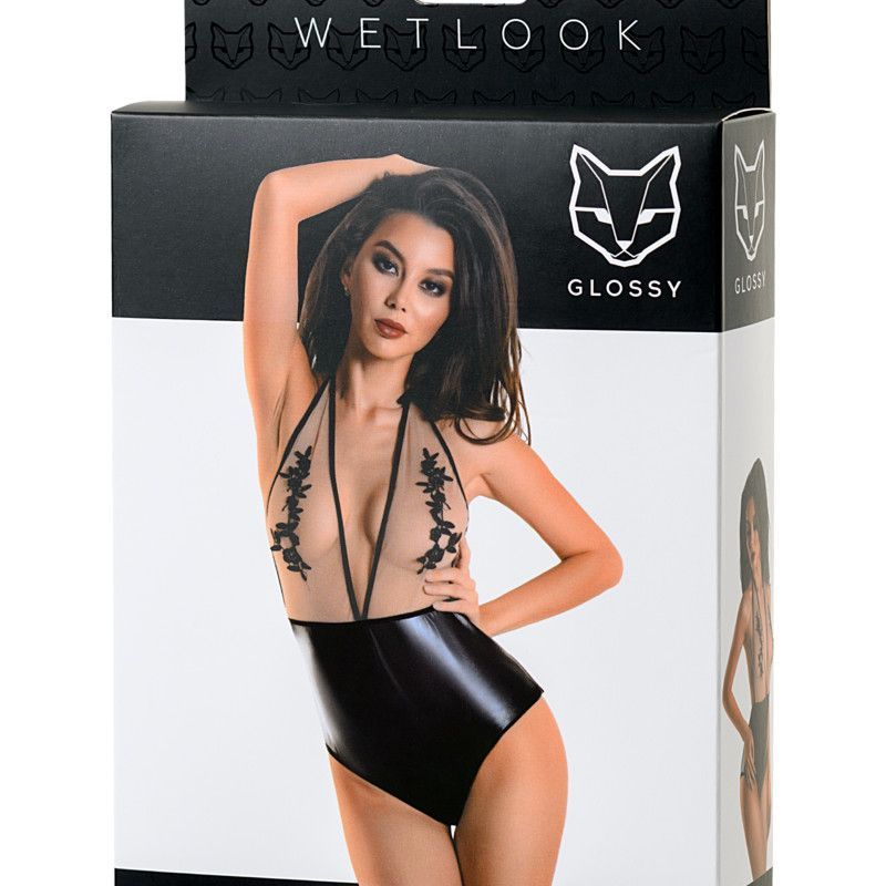 Glossy Wetlook Bodysuit Kiara image 1