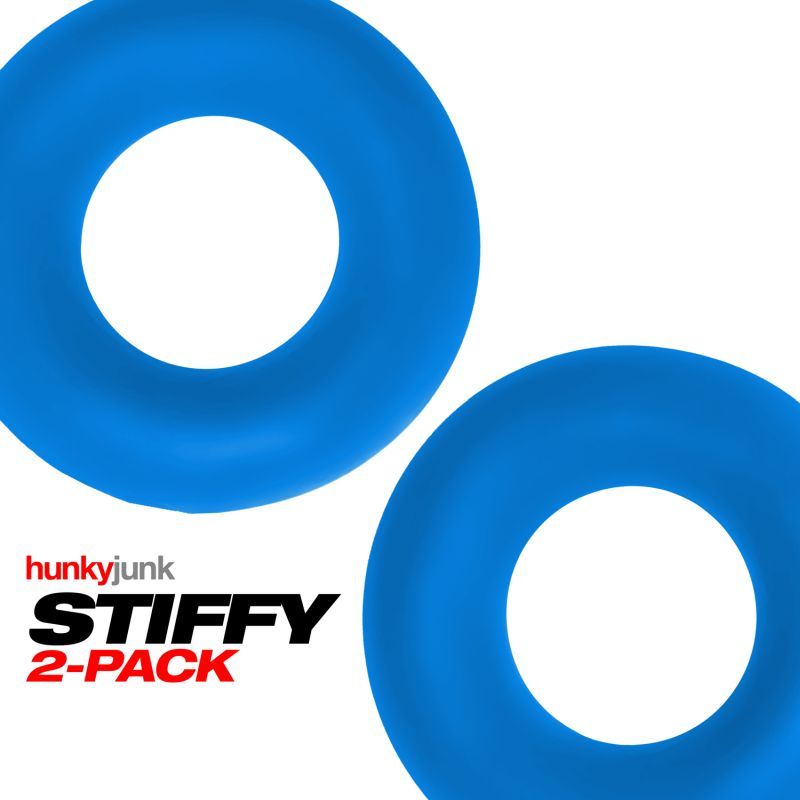 Stiffy 2 Pc Bulge Cockrings by HunkyJunk Teal Ice image 4