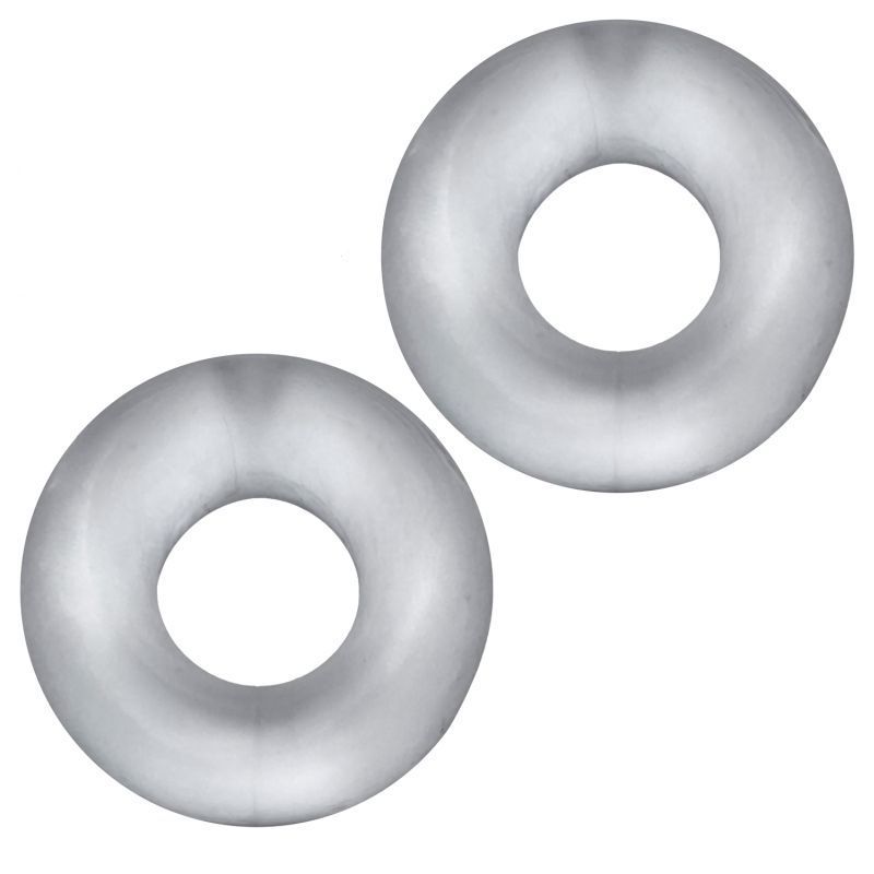 Stiffy 2 Pc Bulge Cockrings by HunkyJunk Ice Clear Ice image 1