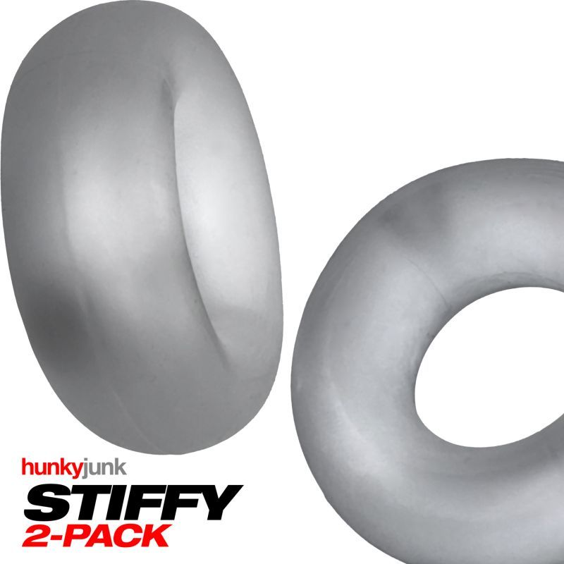 Stiffy 2 Pc Bulge Cockrings by HunkyJunk Ice Clear Ice image 4