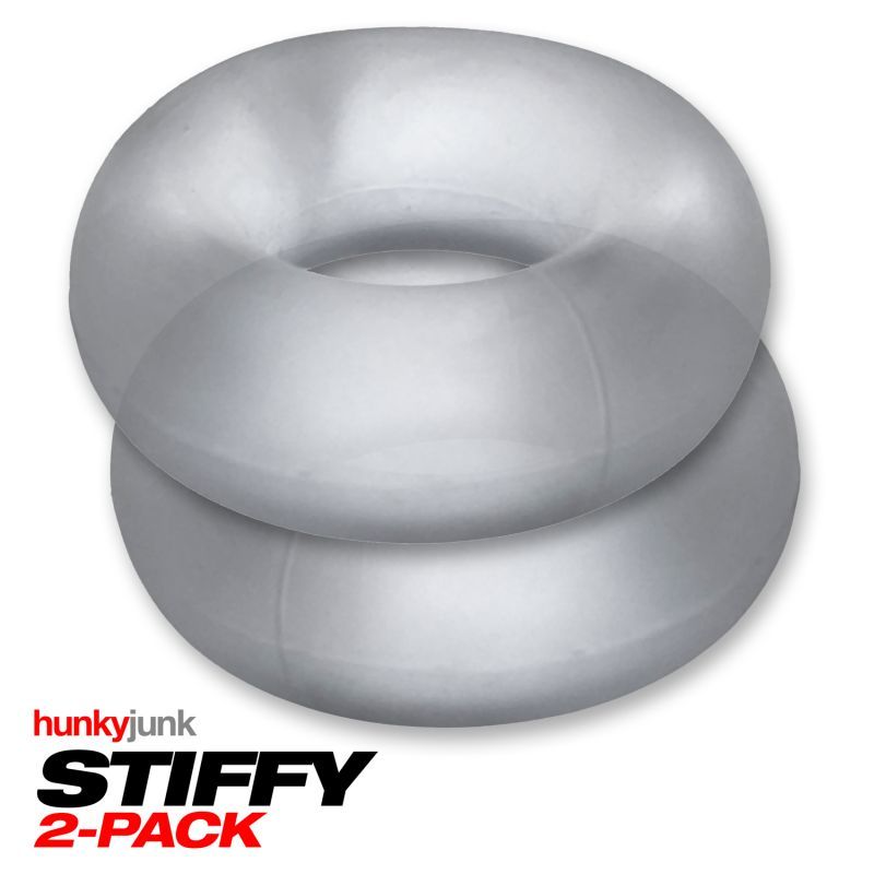 Stiffy 2 Pc Bulge Cockrings by HunkyJunk Ice Clear Ice image 5