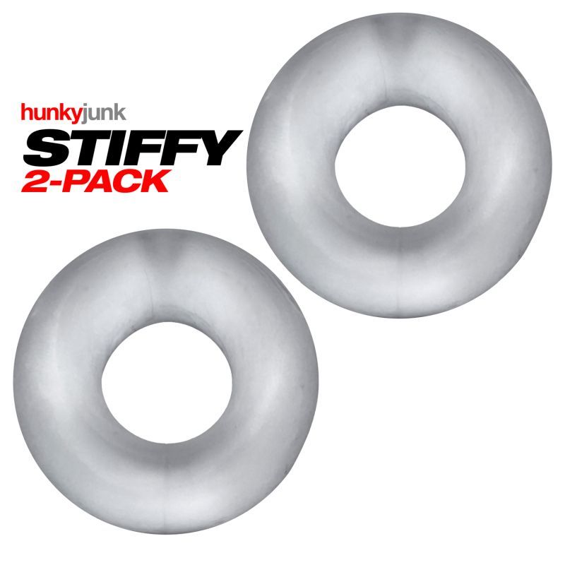 Stiffy 2 Pc Bulge Cockrings by HunkyJunk Ice Clear Ice image 6