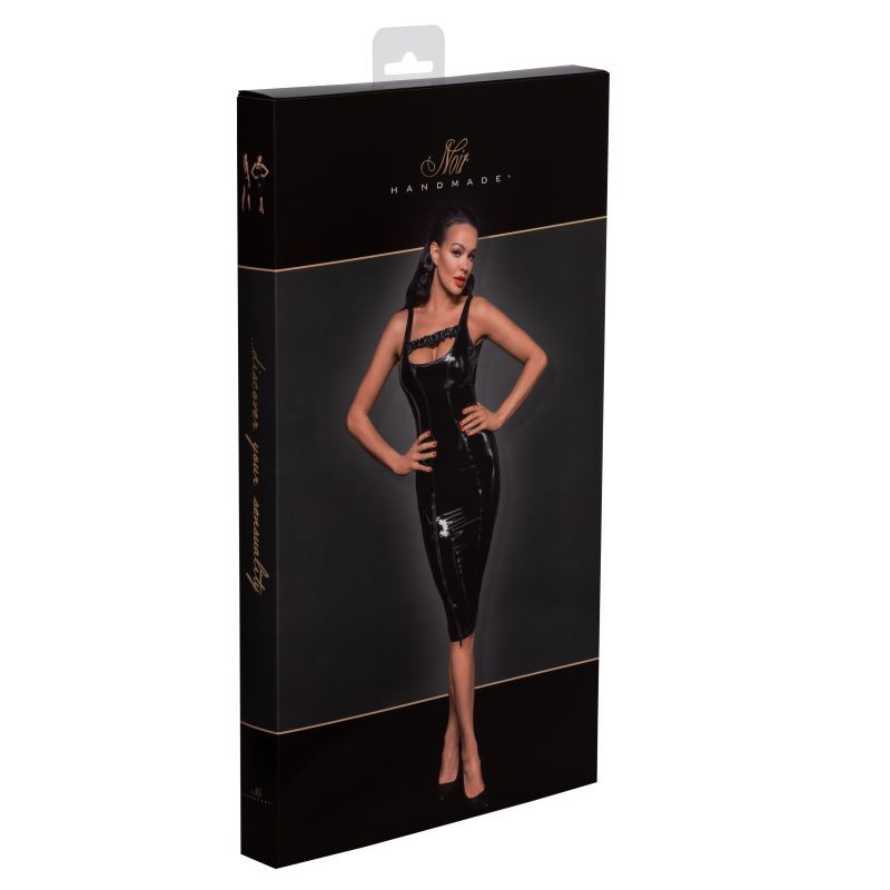 PVC Midi Dress w Front Zipper image 6