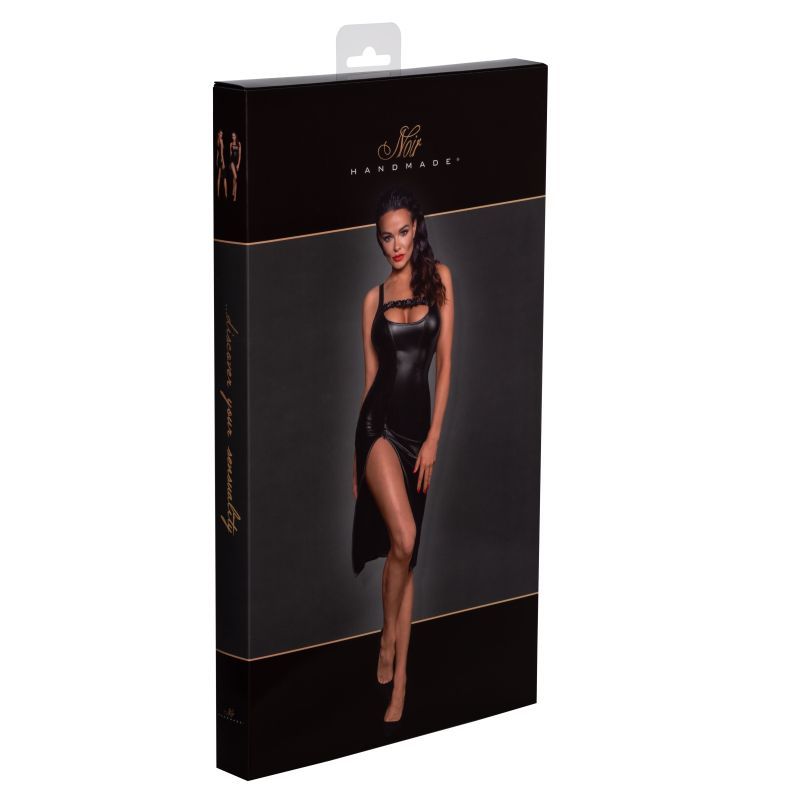 Power Wetlook Midi Dress w Front Zipper image 12