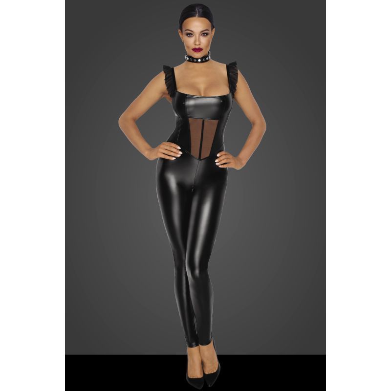 Power Wetlook Overall w Tulle Panel image 2