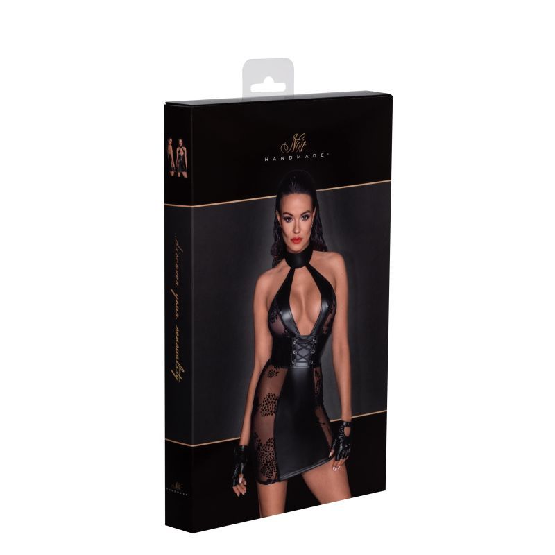 Power Wetlook Short tulle dress w Inserts & Corset Binding image 12