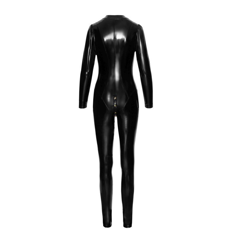 Long Button Up PVC Overall image 5