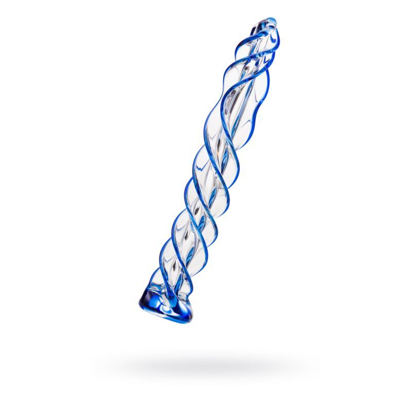 Sexus Glass Dildo Blue Helix 18.7cm image 2