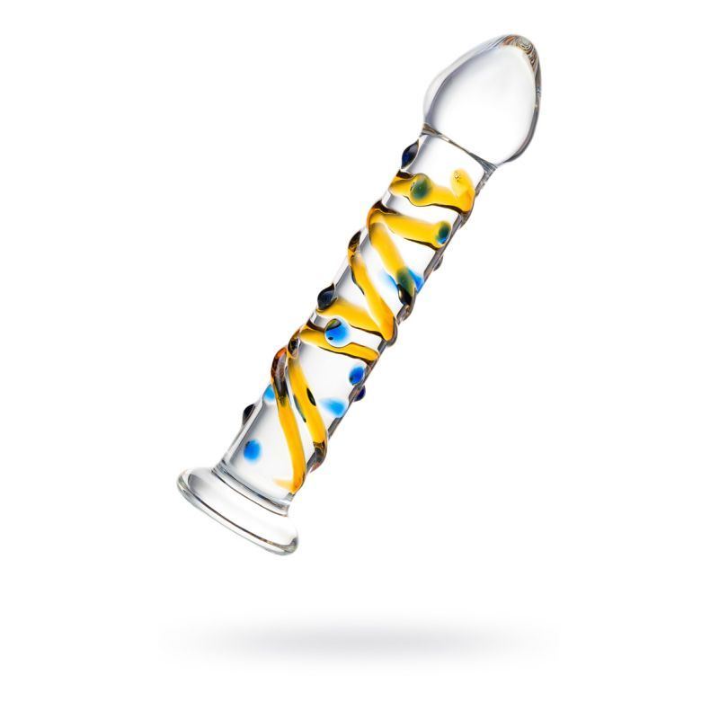 Sexus Glass Dildo Yellow 17.2cm image 1