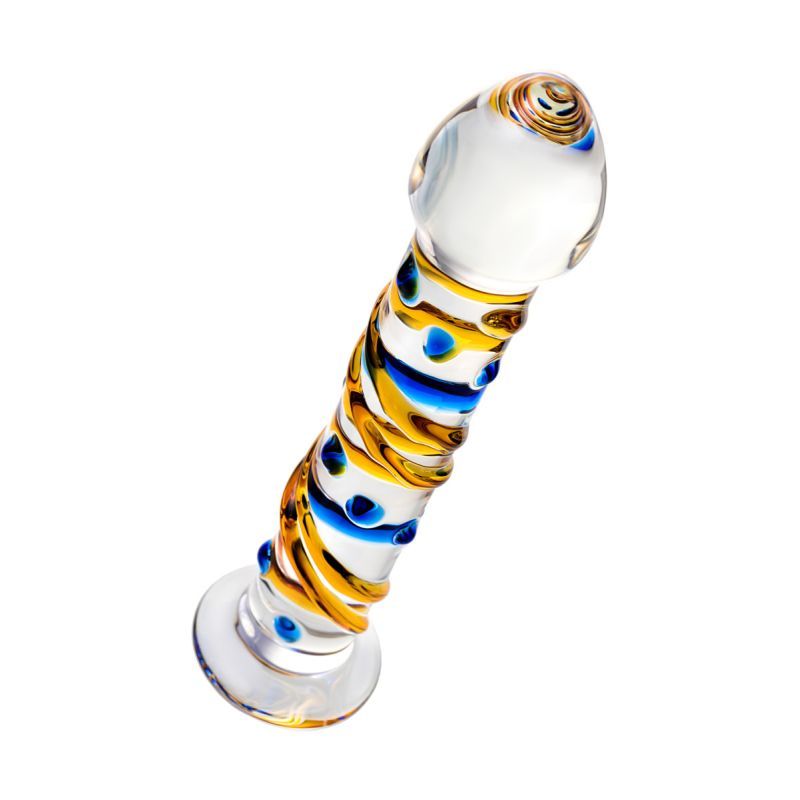 Sexus Glass Dildo Yellow 17.2cm image 2