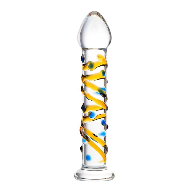 Sexus Glass Dildo Yellow 17.2cm image 3