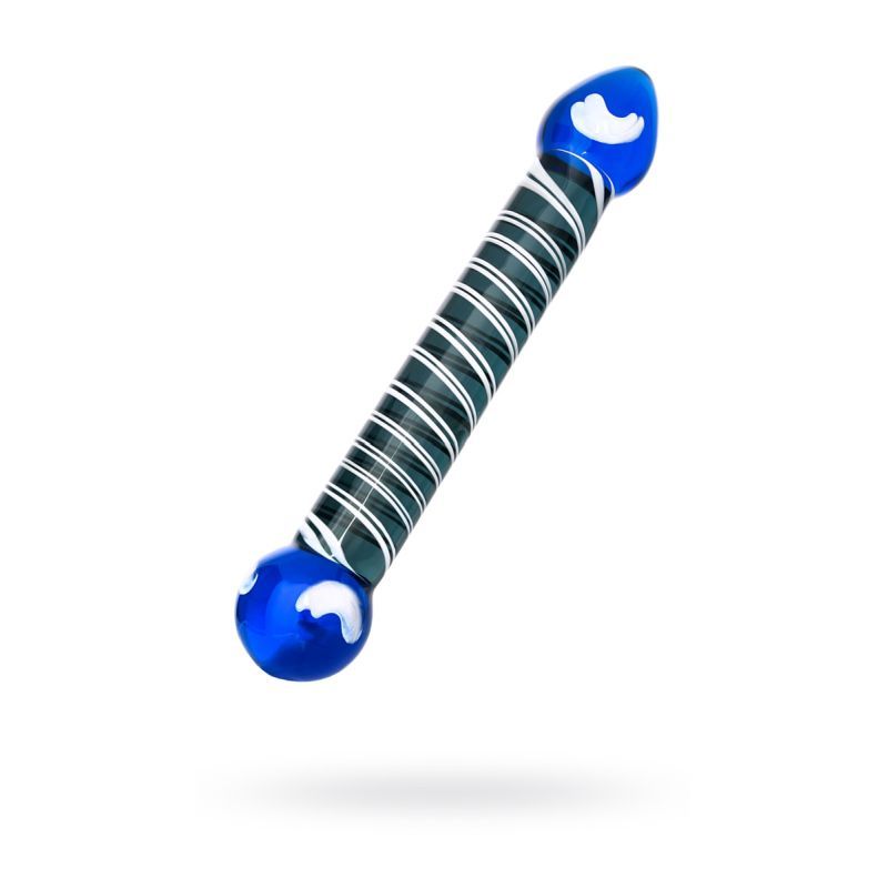 Sexus Glass Dildo Duo Blue 20cm image 1