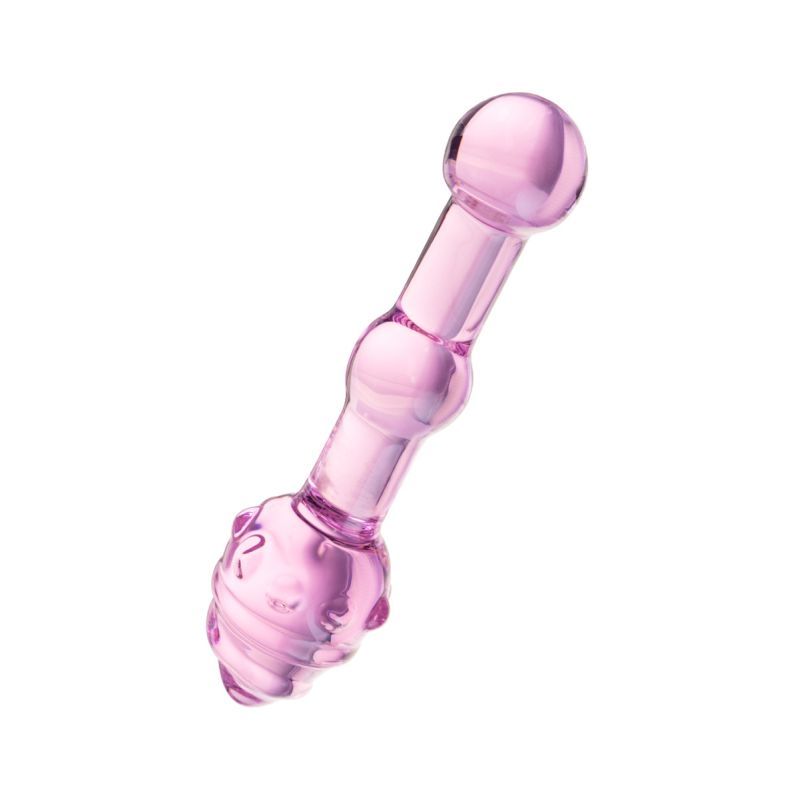 Sexus Glass Dildo Pink 17cm image 2