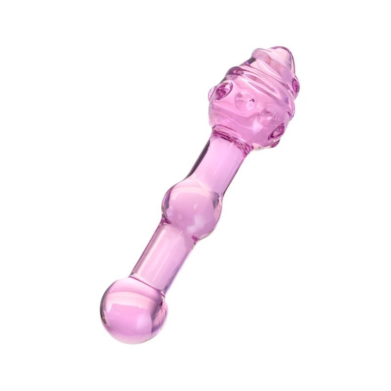 Sexus Glass Dildo Pink 17cm image 3