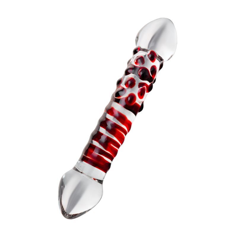 Sexus Glass Dildo Red Delight 19cm image 3