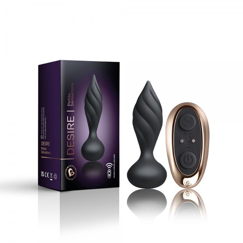 Petite Sensation Desire Butt Plug w Remote Black image 5