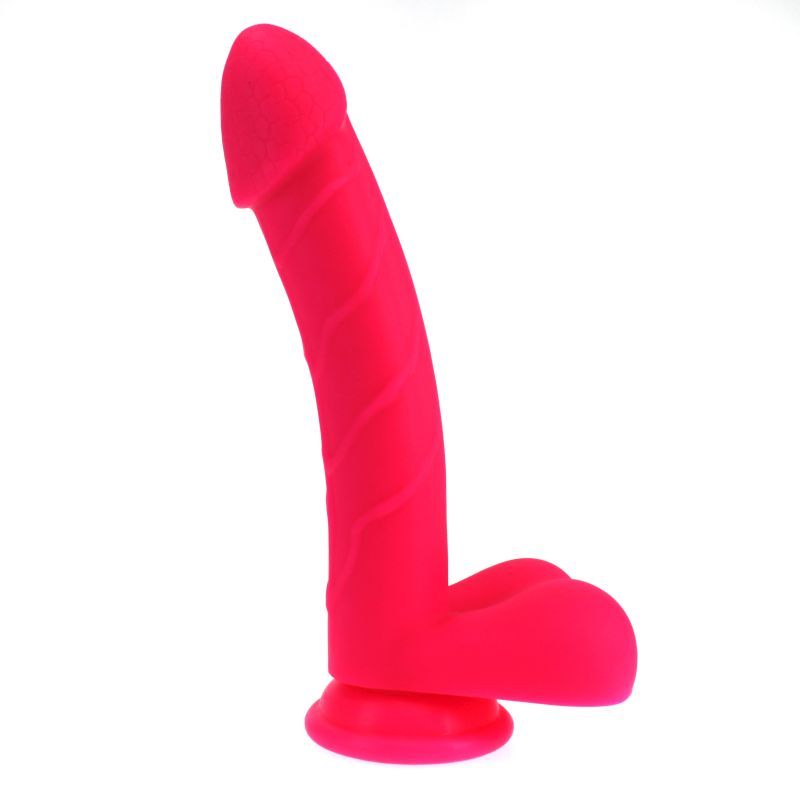 Realistic Cock w Balls Pink image 1